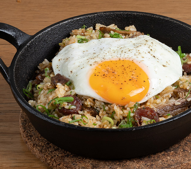 Duck Confit & Sausage Fried Rice