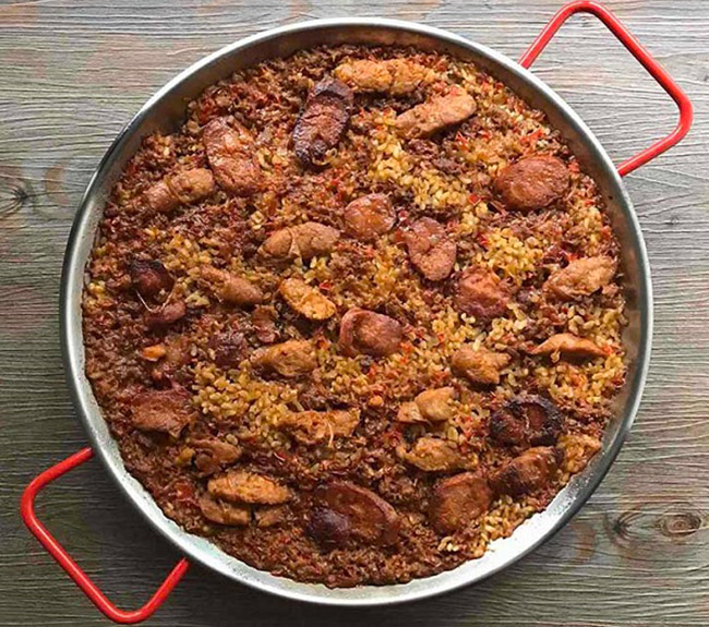 Three Chorizo Paella